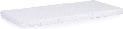 Chipolino Playpen Mattress Stars White - Powder 60x120x6cm