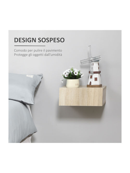 Wooden Brown Bedside Tables 2 Pieces 40x30x15cm
