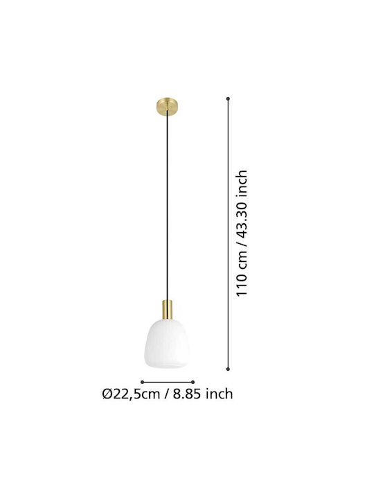 Eglo Manzanares Pendant Light White with Socket E27