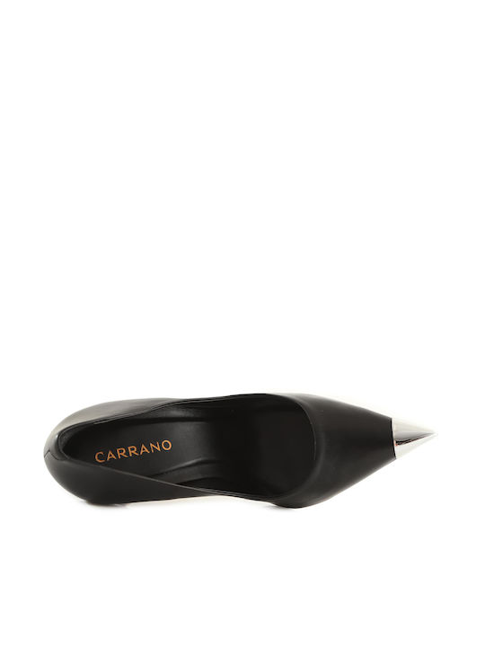 Carrano E-CAB08 Leder Pumps mit Stiletto-Absatz Black/Silver