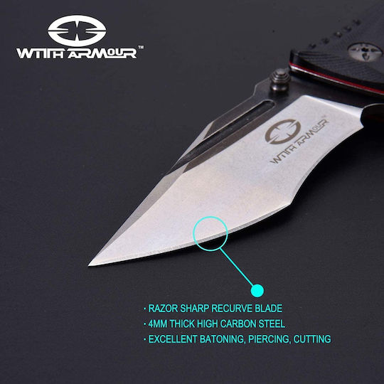 WithArmour Torpedo Pocket Knife Black