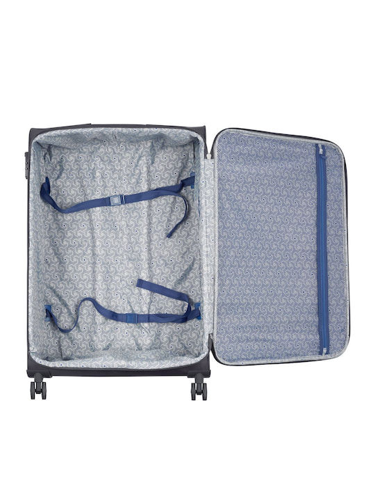 Delsey Rami Großer Reisekoffer Weichschalen Gray mit 4 Räder Höhe 78cm 346882101