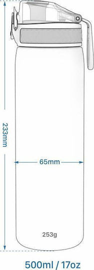 Ion8 Leak Proof Steel Water Bottle Flasche Thermosflasche Rostfreier Stahl BPA Frei 500ml Lilac mit Mundstück