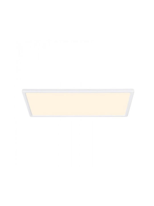 Nordlux Harlow Μοντέρνα Πλαστική Πλαφονιέρα Οροφής με Ενσωματωμένο LED σε Λευκό χρώμα 59.5cm