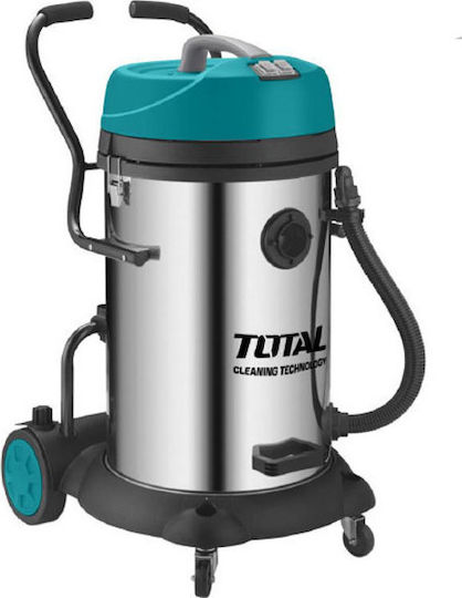 Total Σκούπα Υγρών / Στερεών 2400W με Ανοξείδωτο Κάδο 75lt