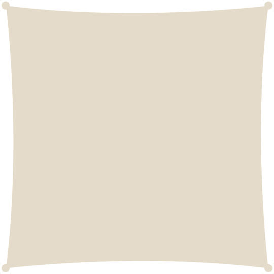 Showood Platz Sonnensegel Beige 5x5m 230gr/m²