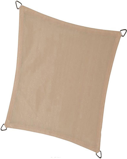 Showood Правоъгълена Shade Sail Бежов 3x5m 230гр/кв.м