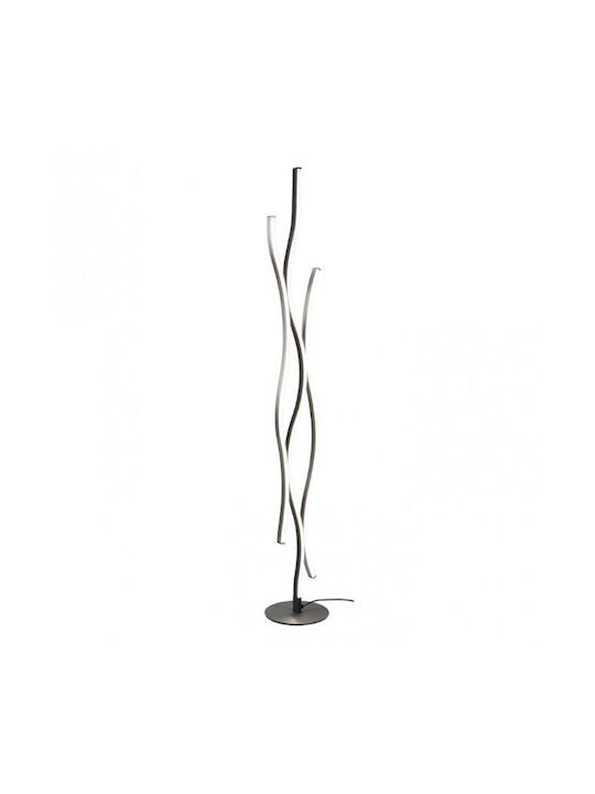 Trio Lighting Blaze LED Floor Lamp H138xW20cm. Silver