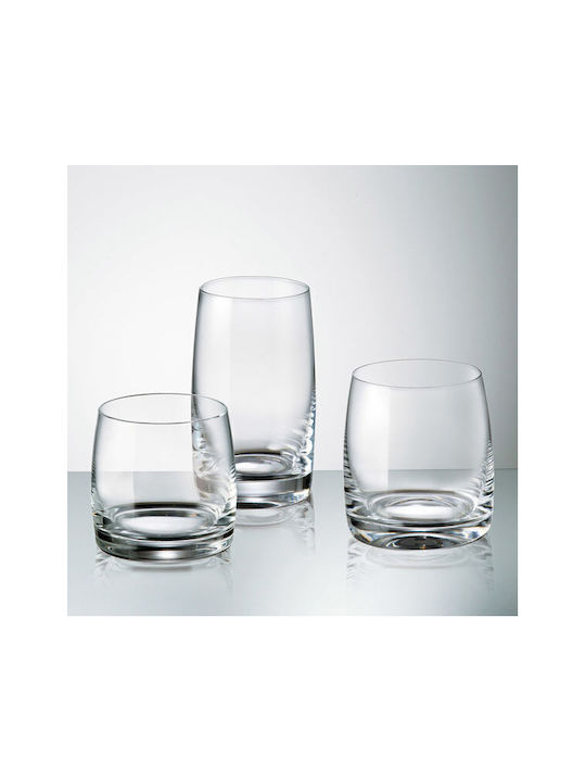 Bohemia Pavo Set of Glasses Whiskey / Water made of Crystal Platin 290ml 6pcs