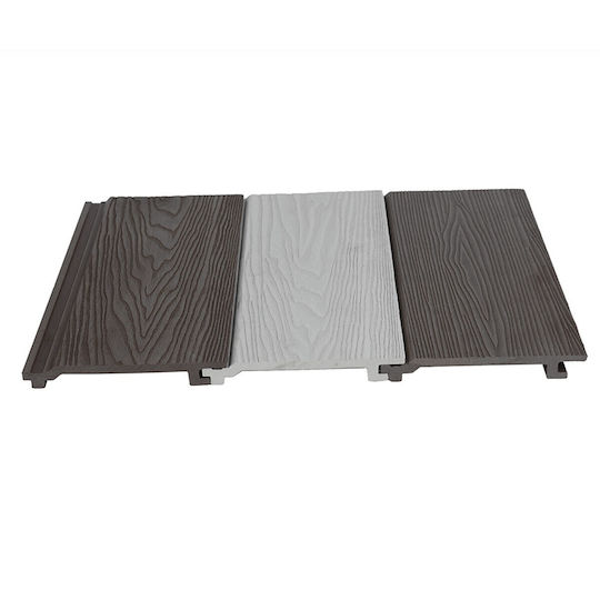Showood Panou de perete 3D de Grădină din Magazin online WPC 15x290buc 1buc Gray