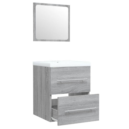 vidaXL Countertop with Sink L41xW38.5xH48cm Sonoma