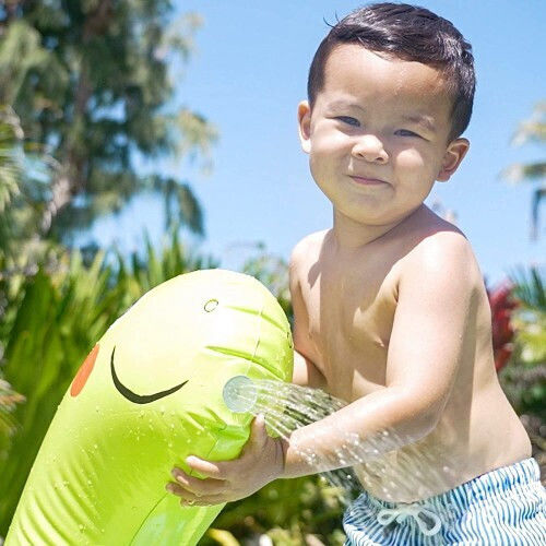 Intex Dinosaur Spray Children's Round Swimming Pool PVC 68L Inflatable 119x66cm Green