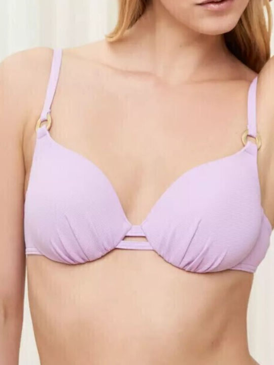 Bikini Bra Summer Glow with Adjustable Straps Purple
