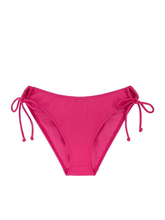 Bikini Slip mit Schnürchen Fuchsie