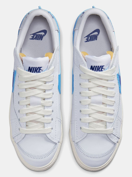 Blazer Low '77 PRM Мъжки Плоски Маратонки White / University Blue / Sail / Pure Platinum