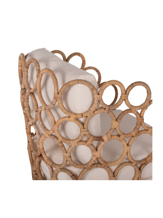 Ringer Πολυθρόνα Φυσικό Χρώμα 60x75x81cm