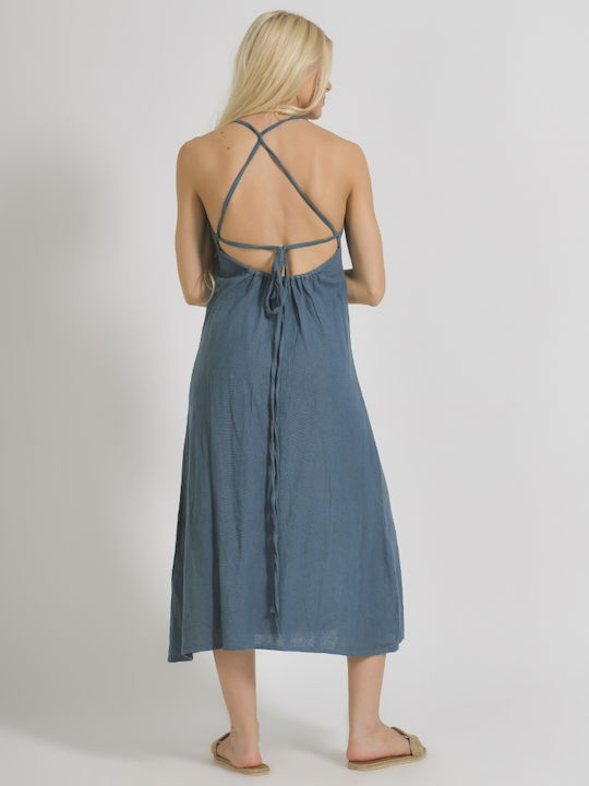 Ble Resort Collection Sommer Maxi Kleid Hellblau