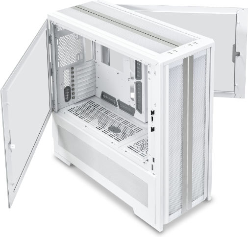 Lian Li V3000 Plus GGF Edition Gaming Full tower Carcasă Calculator cu Fereastră Laterală și Iluminare RGB White GGF Edition