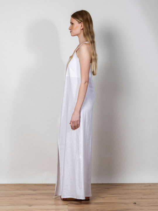 Sommer Maxi Kleid Weiß