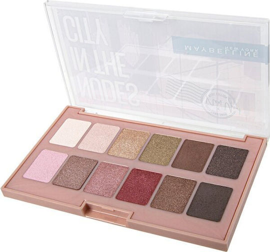 Maybelline Nudes In The City Παλέτα με Σκιές Ματιών σε Στερεή Μορφή 9.6gr