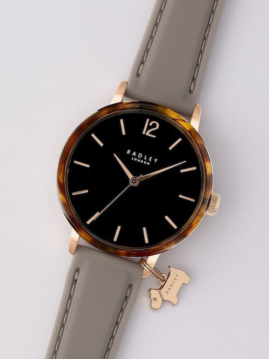 Radley Damen Uhr mit Gray Kautschukarmband