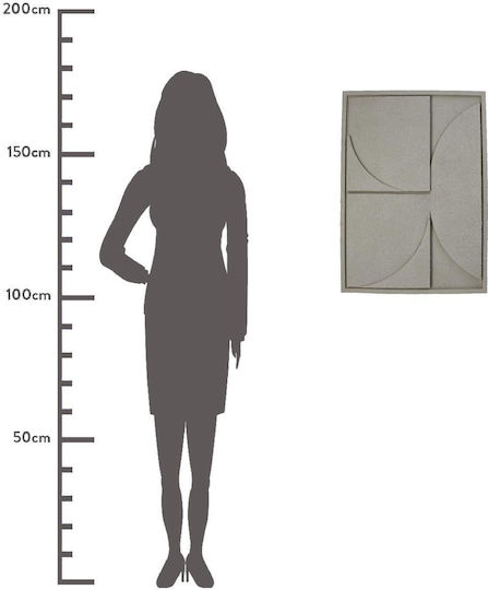 ArteLibre Beige Polyresin Wall Decor 49.5x4.5x69.5cm