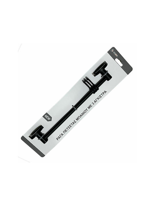 Spring SDS-17772 Haken Badezimmer Dreifach Schrauben Schwarz