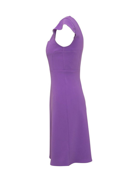 PINKO DRESS AMOREVOLE CREPE STRETCH LILAC