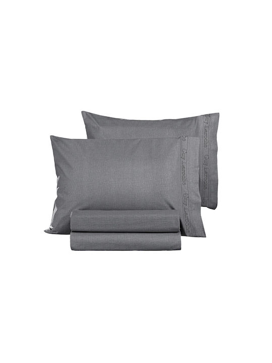 Guy Laroche Sheet Semi Double with Elastic 120x200+32cm. Color Plus Anthracite