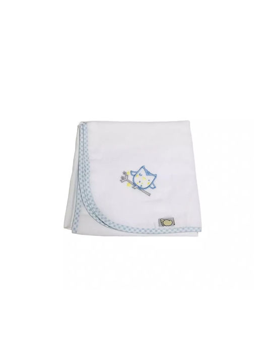 Figlio Bino Cotton Swaddle Wrap White 88x90cm.