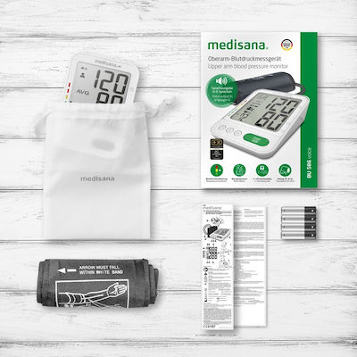 Medisana BU 586 Voice Digital Blutdruckmessgerät Arm mit Arrhythmieerkennung 51586