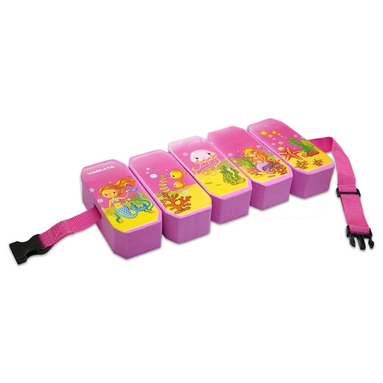 Vaquita Swim Belt for 3-10 Years Old with 5 Building Blocks 15.7x7x4.5cm Pink