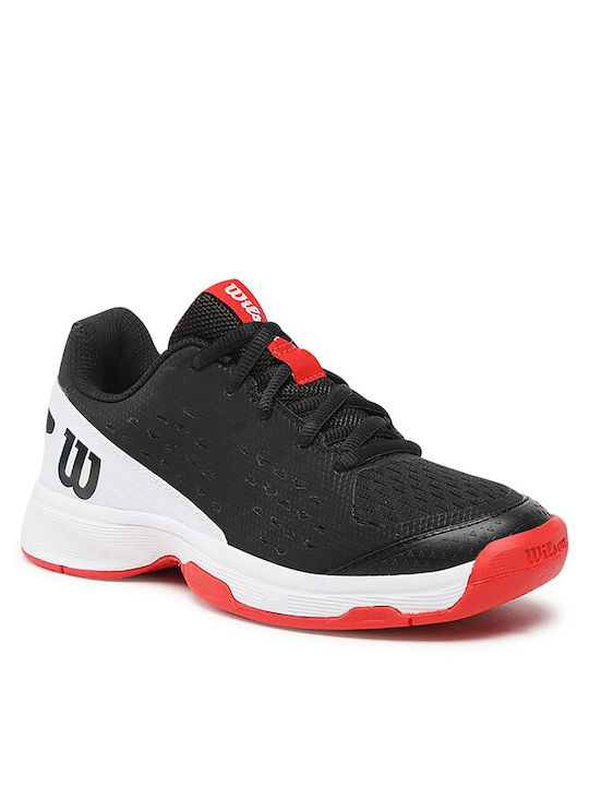 Wilson Αθλητικά Παιδικά Παπούτσια Τέννις Rush Pro Black / White / Wilson Red