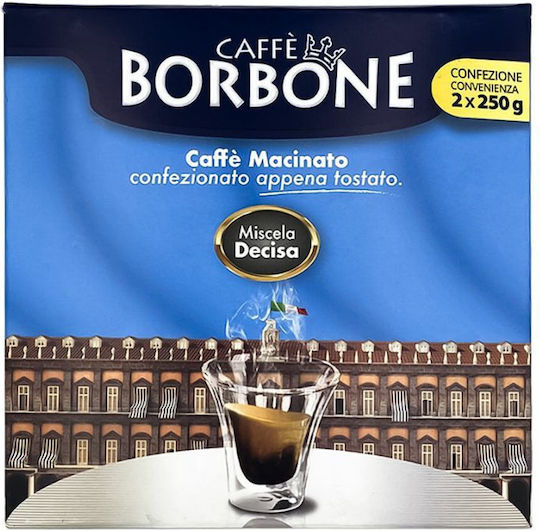 Caffe Borbone Cafea Espresso Robusta Decisa Măcinat 2x250gr