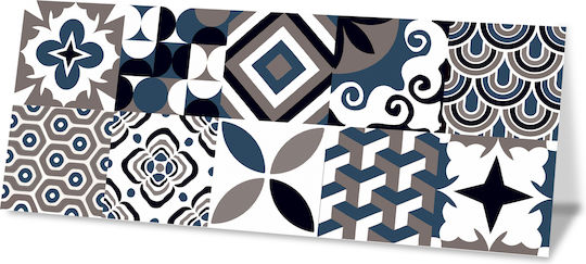 Kai Group Patchwork Πλακάκι Τοίχου Εσωτερικού Χώρου Κεραμικό Ματ 50x20cm Γκρι
