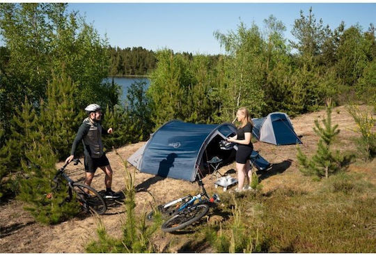 Easy Camp Vega 300 Compact Σκηνή Camping Τούνελ Μπλε 3 Εποχών για 3 Άτομα 325x240x105εκ.