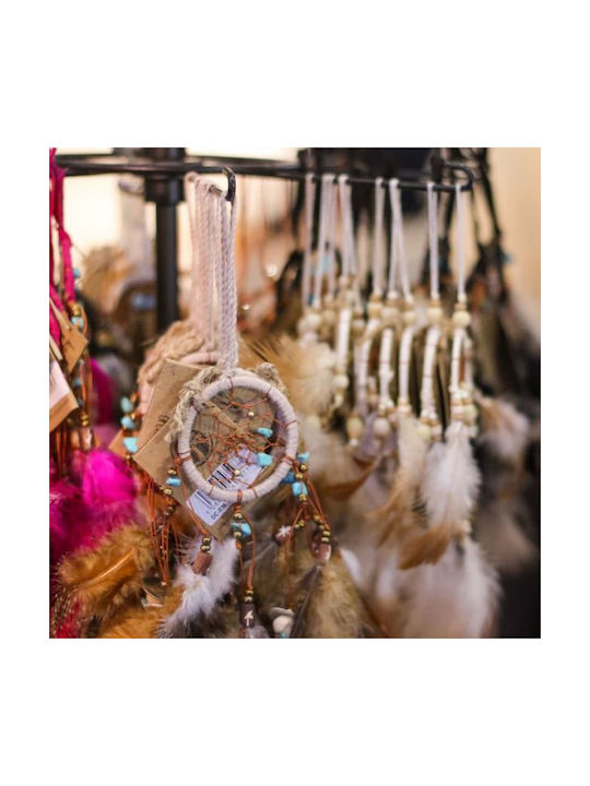 Synchronia Decorațiune Dreamcatcher Lucrată Manual Bej Din Țesătură 18x18cm