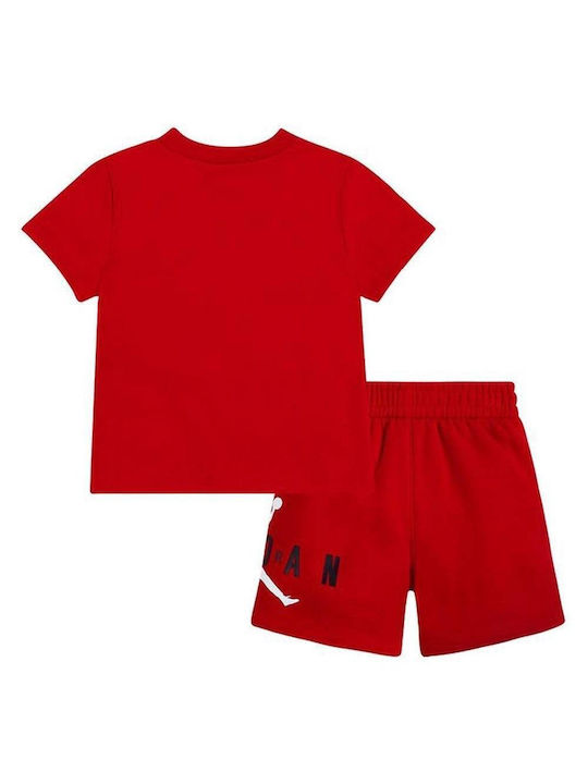 Nike Παιδικό Σετ με Σορτς Καλοκαιρινό 2τμχ Κόκκινο