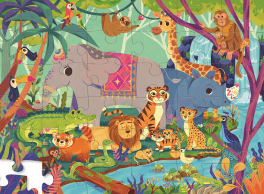 Puzzle pentru Copii In the Jungle 36buc Crocodile Creek