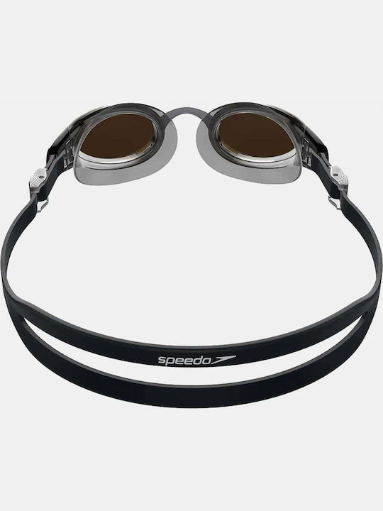 Speedo Mariner Pro Swimming Goggles Adults Black