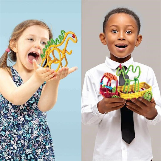 Clics Kunststoff-Bauspielzeug Flexible Stäbe für Kinder ab 4+ Jahre Jahren