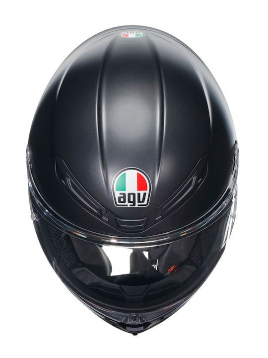 AGV K6 S Matt Black Κράνος Μηχανής Full Face 1255gr με Pinlock