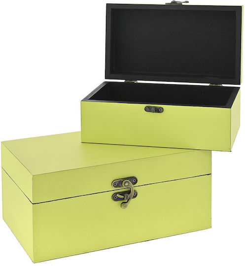 Iliadis Wooden Decorative Boxes Set 2pcs