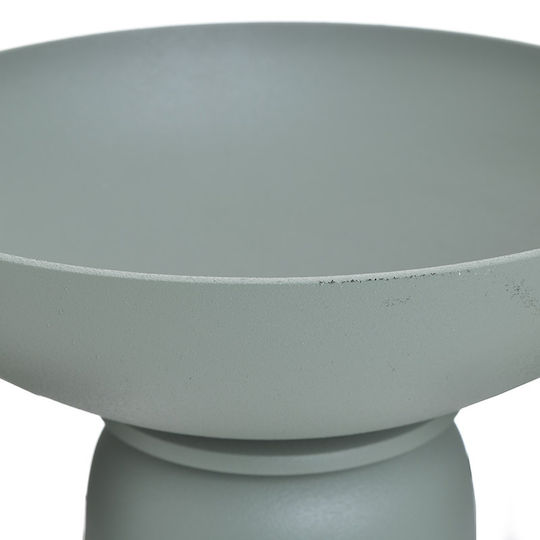 Inart Bol Decorativ Aluminiu cu Picior Verde 26x26x15cm 1buc Inart Bol Decorativ Aluminiu cu Picior Verde 26x26x15cm 1buc