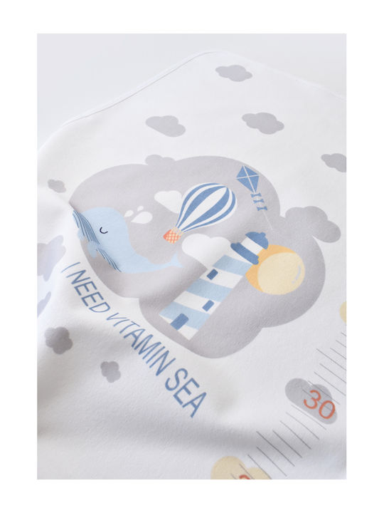 Bi Baby Ocean Family Waterproof Changing Pad White 50x75cm.