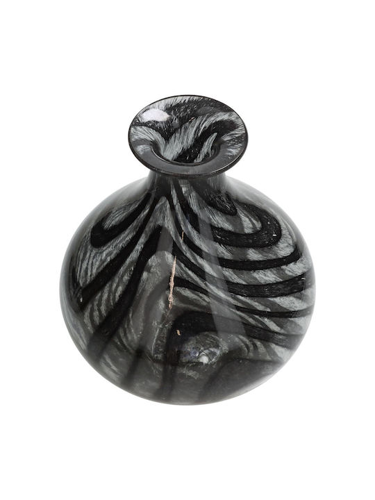 ArteLibre Decorative Vase Kal Black 18.5x18.5x23.5cm