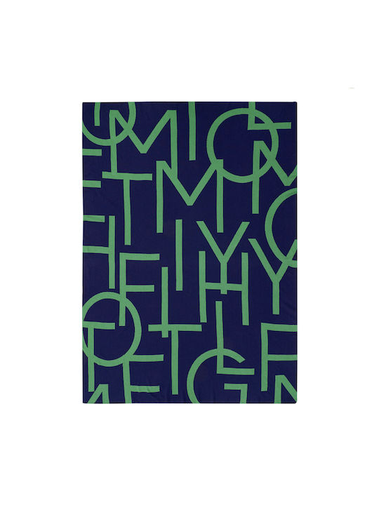Tommy Hilfiger Logomania Ριχτάρι Πολυθρόνας 130x170εκ. Πράσινο