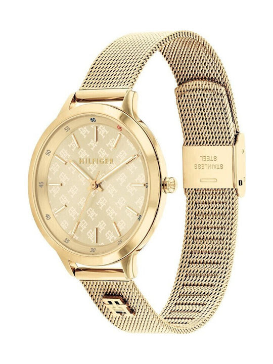 Tommy Hilfiger Iris Women's Watch with Gold Metal Bracelet