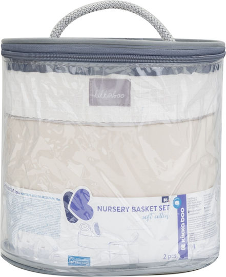 Kikka Boo Nursery Storage Baskets Beige 2pcs