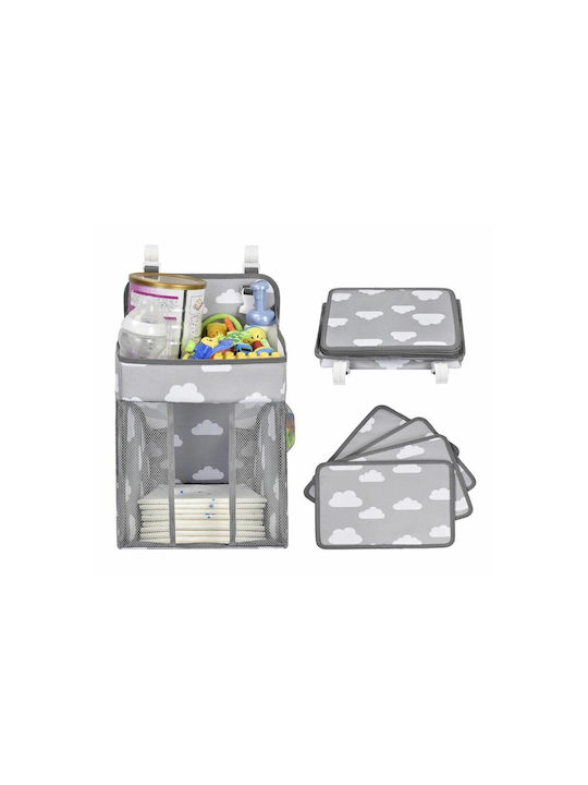 Baby Crib Bumper Gray